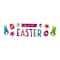 Pink & Orange Happy Easter Bunny Spring Gel Window Clings